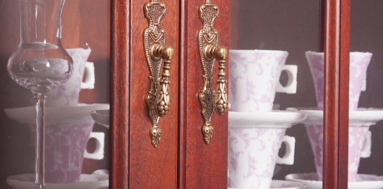 Custom Solid Mahogany Bar Handle Detail