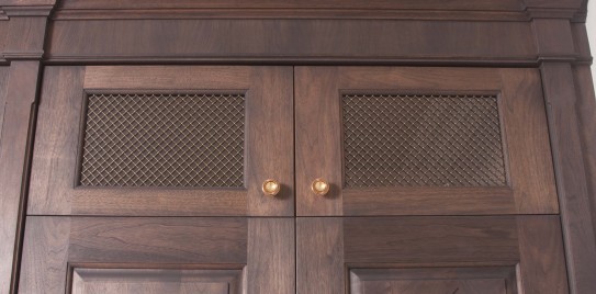 Solid Walnut Cabinet Door Detail