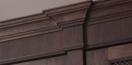 Solid Walnut Cabinet Moulding Detail