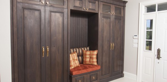 Solid Walnut Entry Cabinet